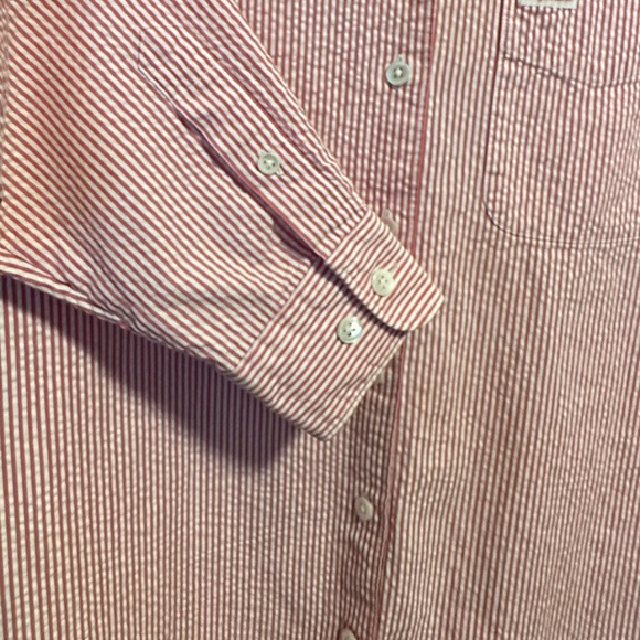 Faconnable Seersucker Shirt, Size M - Picture 6 of 9